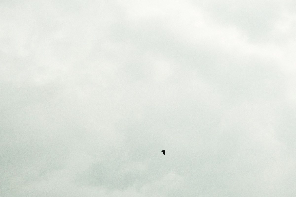 Weiter Himmel mit Wolken